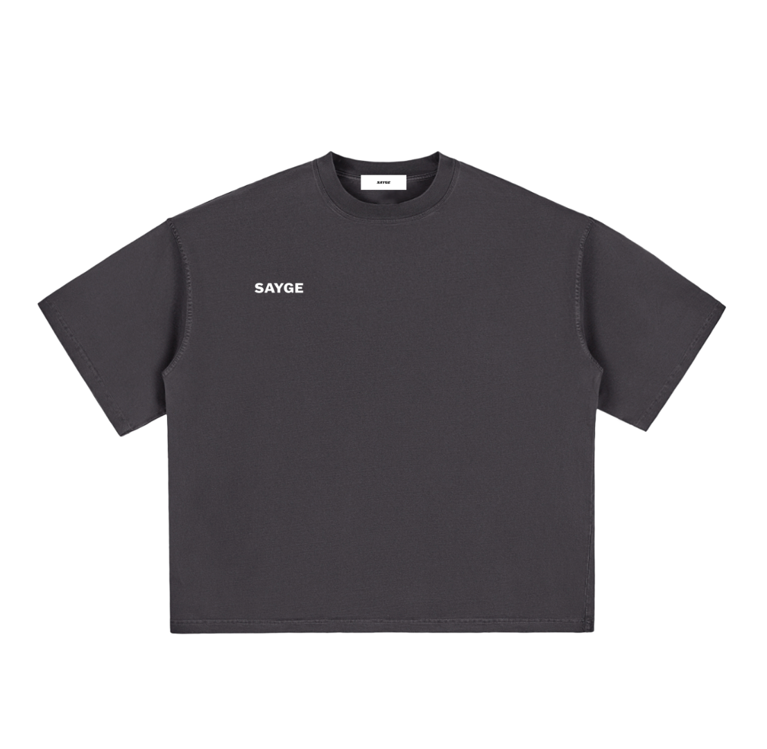 SAYGE BOX TEE BLACK