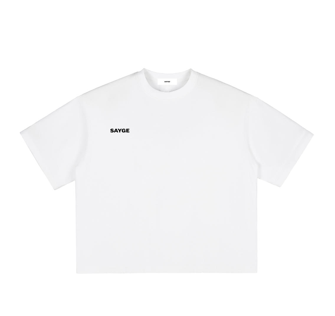 SAYGE BOX TEE WHITE
